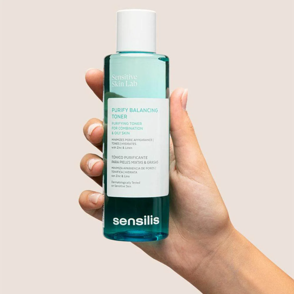 SENSILIS Purify Balancing Toner 200ml Lotion Tonique Purifiante Équilibrante Peaux Mixtes Grasses Matifiante Resserrement Pores - Image 2