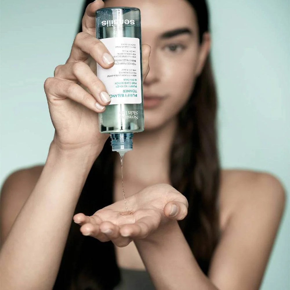 SENSILIS Purify Balancing Toner 200ml Lotion Tonique Purifiante Équilibrante Peaux Mixtes Grasses Matifiante Resserrement Pores - Image 3