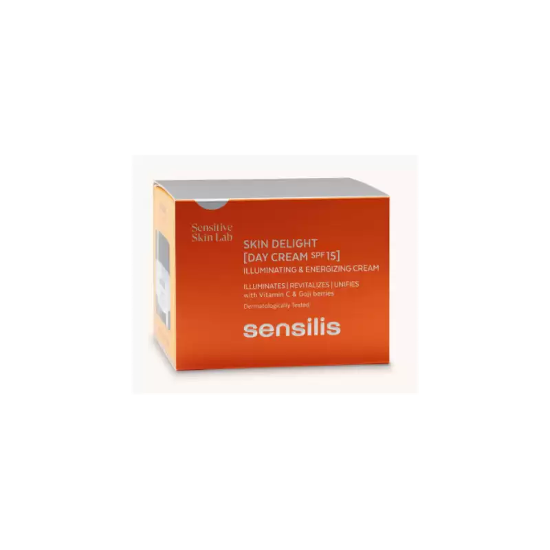 SENSILIS Skin Delight Day Cream Vitamine C SPF15 50ml Crème Jour Éclaircissante Antioxydante Anti-Taches Tous Types de Peaux - Image 2