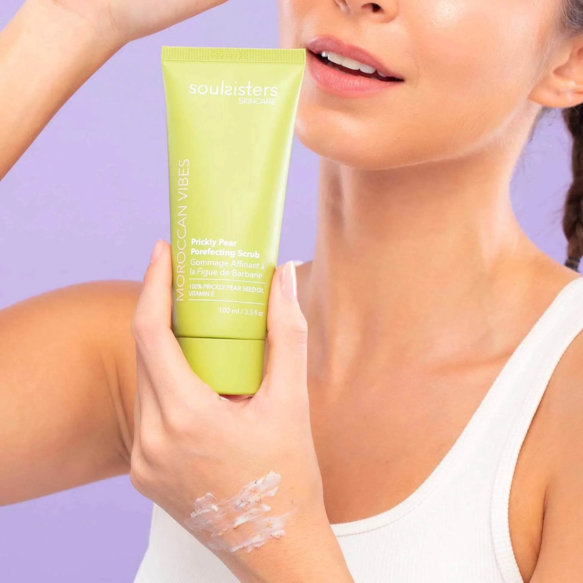 SOUL SISTERS Gommage pour Visage aux Figues de Barbarie 100g Exfoliant Naturel Peau Douce Éclat Hydratant Antioxydant - Image 2