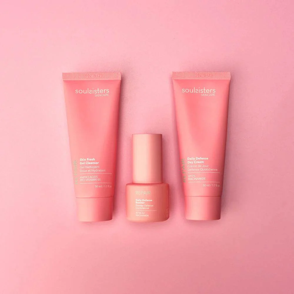 SOUL SISTERS Kit de Protection de la Peau Coffret Soin Visage Complet Rose Hydratant Anti-Âge Protection Solaire Routine Beauté - Image 3