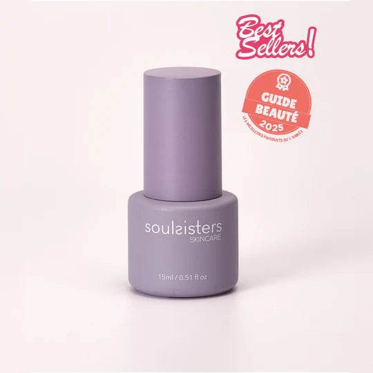 SOUL SISTERS Sérum Repulpant et Hydratant 15ml Violet Anti-Âge Hydratation Intense Effet Liftant Éclat