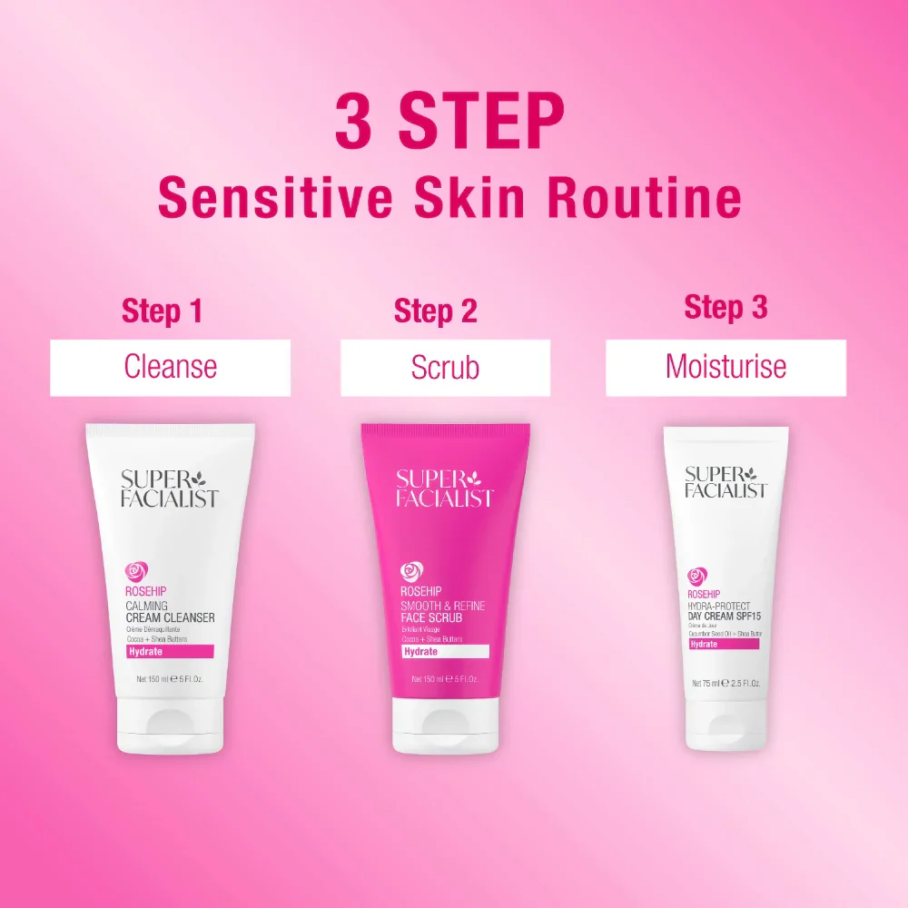 Super Facialist Rosehip Hydra-Protect Day Cream SPF15 75ml Crème Jour Visage Rose Musquée Protection Hydratante - Image 5