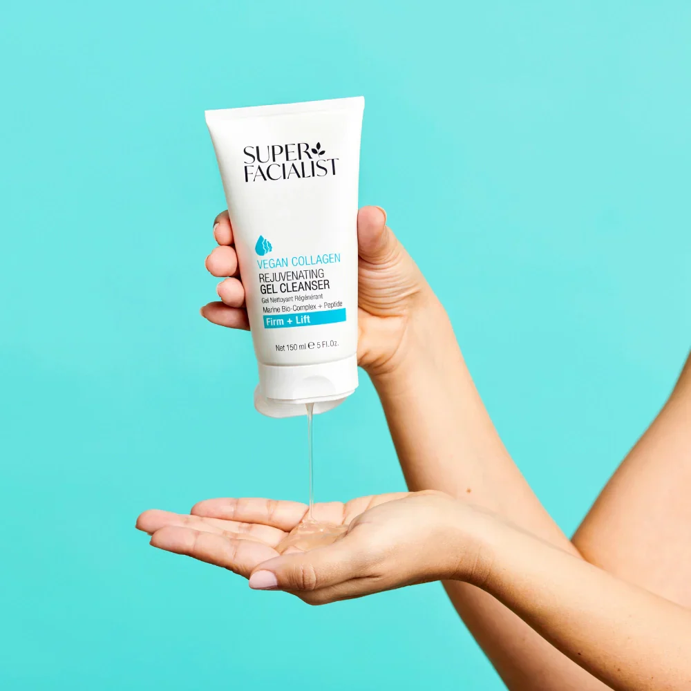 Super Facialist Vegan Collagen Rejuvenating Gel Cleanser 150ml Gel Nettoyant Visage Collagène Végétal Rajeunissant Anti-Âge - Image 5