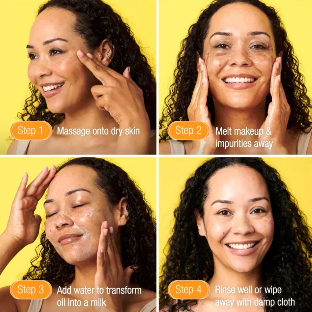 Super Facialist Vitamin C+ Cleansing Oil 200ml Huile Nettoyante Visage Vitamine C Antioxydante Éclat Lumineux - Image 4