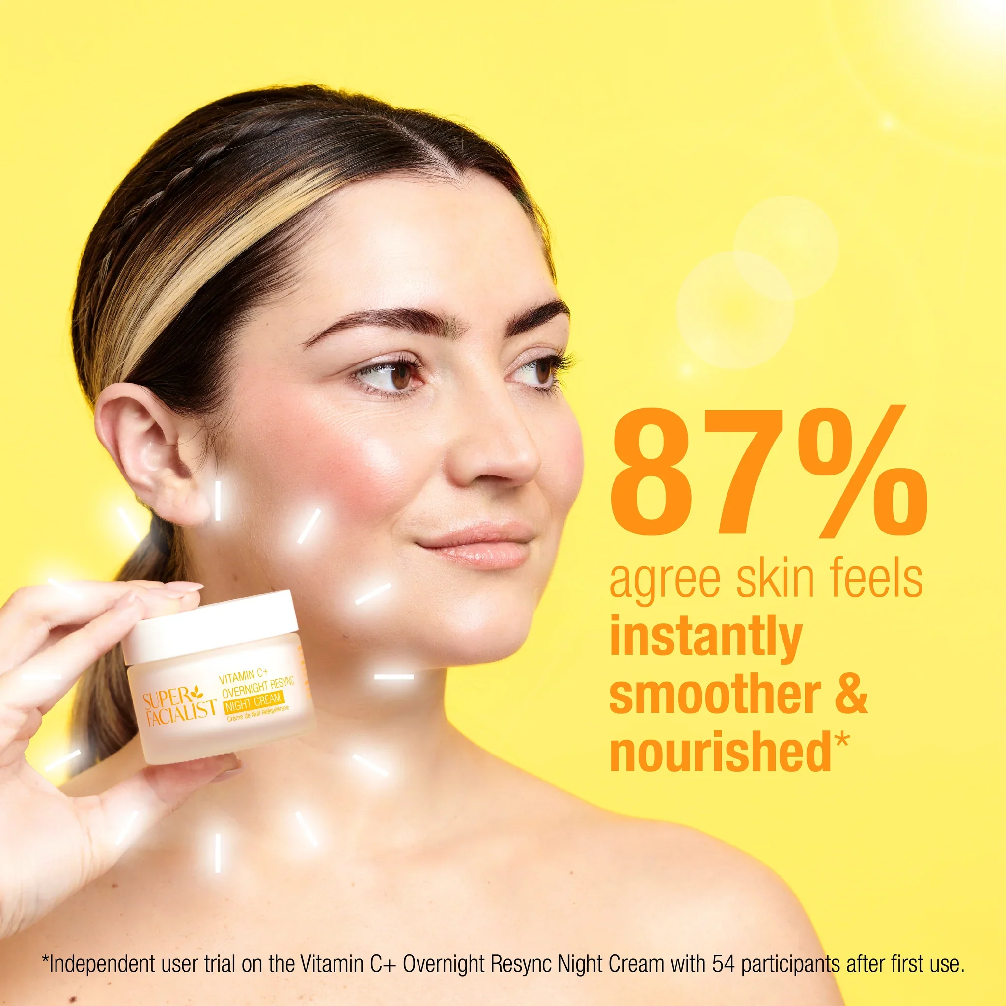 Super Facialist Vitamin C+ Overnight Resync Night Cream 50ml Crème Nuit Visage Vitamine C Régénérante Anti-Âge - Image 2