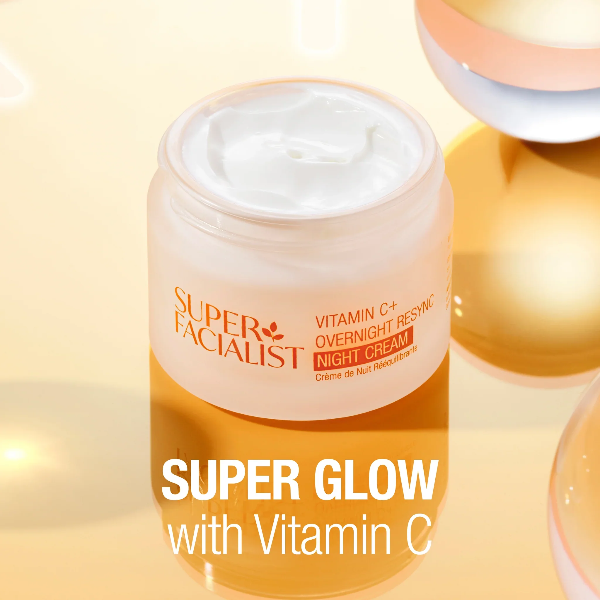 Super Facialist Vitamin C+ Overnight Resync Night Cream 50ml Crème Nuit Visage Vitamine C Régénérante Anti-Âge - Image 3