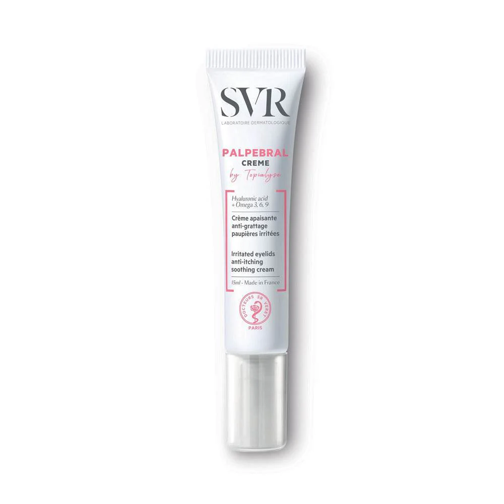 SVR PALPEBRAL By Topialyse Crème 15ml - Crème Apaisante Paupières Sensibles Premium