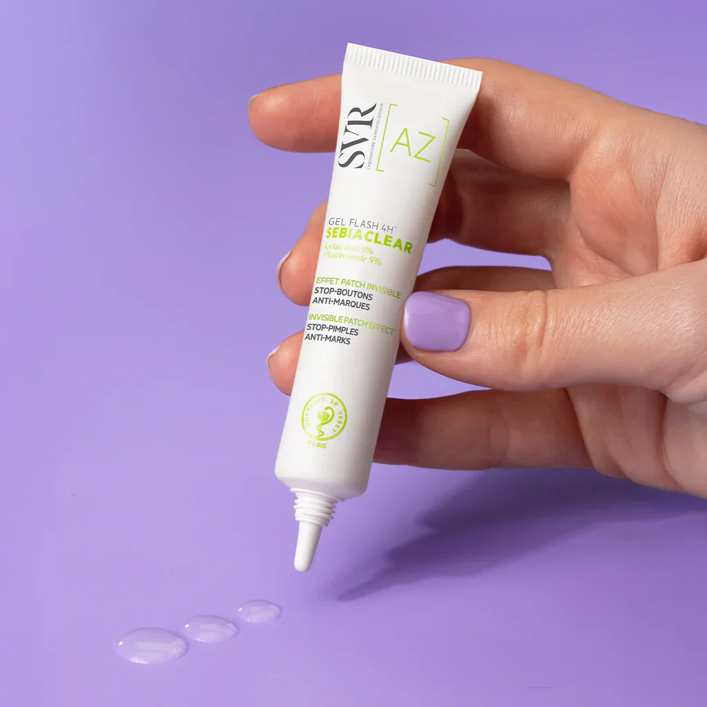 SVR SEBIACLEAR Gel Flash 4H 15ml Soin SOS Anti-Imperfections Matifiant Action Rapide - Image 2