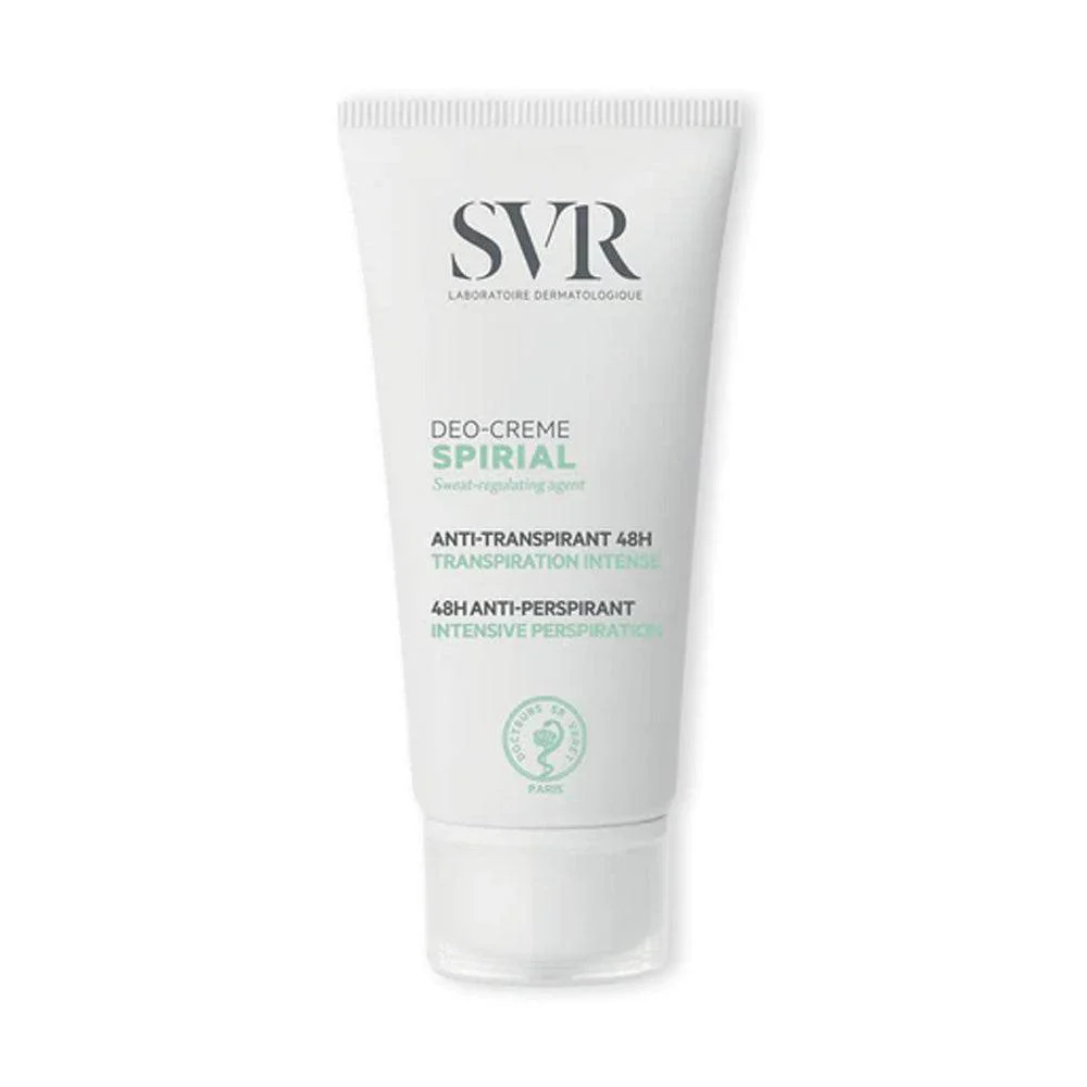 SVR Spirial Déo-Crème Anti-Transpirant 50ml - Déodorant Soin Multi-Zones 48H
