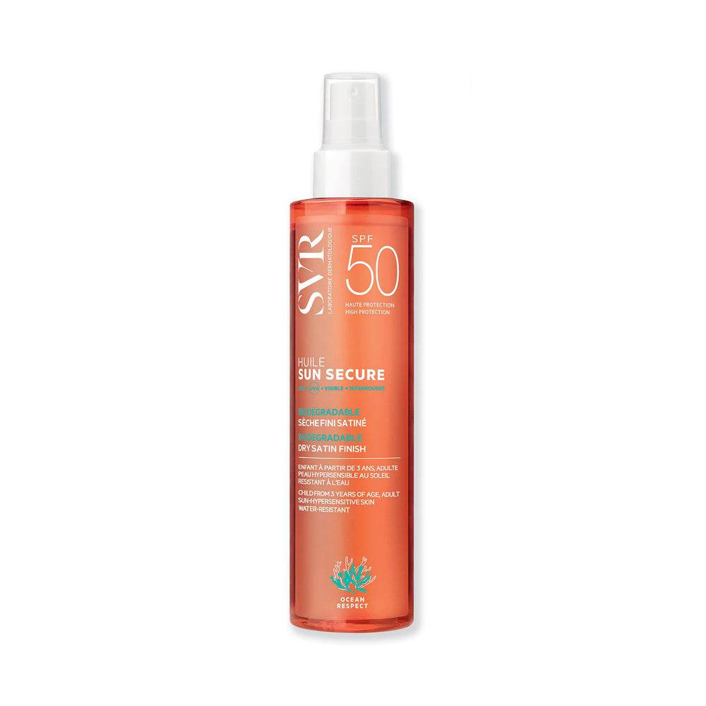 SVR Sun Secure Huile SPF50 200ml - Bronzage Doré Maldives Éco-Responsable