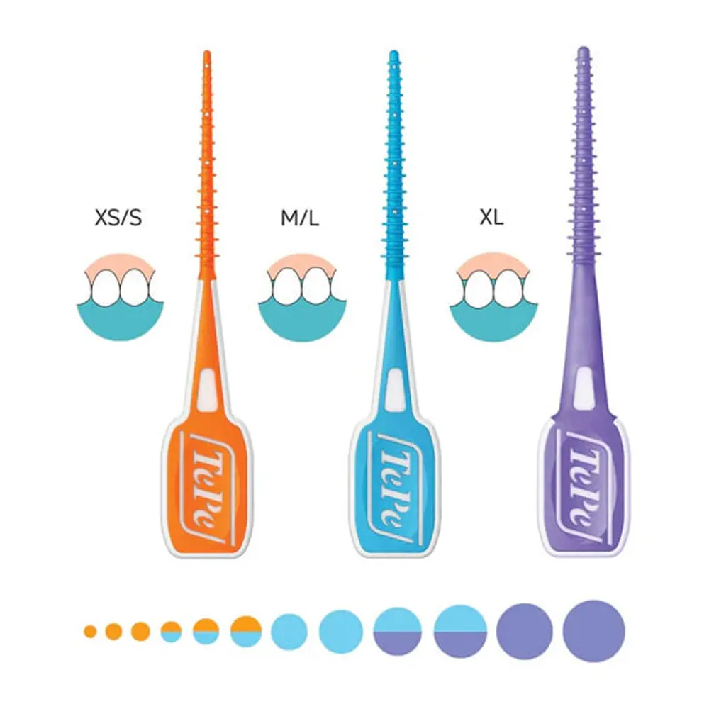 TePe EasyPick 36 Pièces Taille XL Violet Bâtonnets Interdentaires Silicone - Image 5