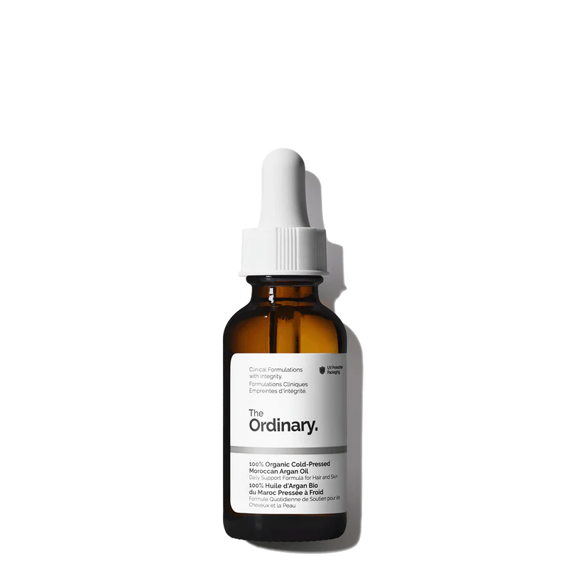 THE ORDINARY Huile d'Argan Marocaine 100% Bio 30ml Pressée à Froid Visage Cheveux Corps