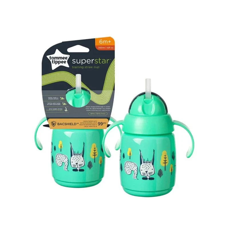 TOMMEE TIPPEE Tasse à paille Super Star 300ml - Vert - Image 3