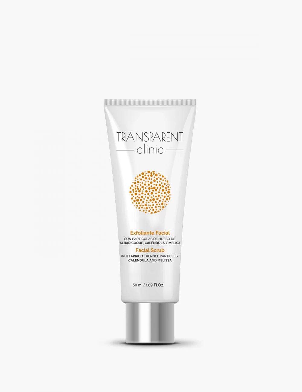 TRANSPARENT CLINIC Exfoliant Facial 50ml Gommage Visage Exfoliant Peau Terne Imperfections Points Noirs Éclat