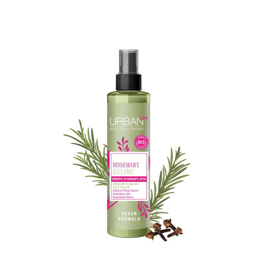 URBAN CARE Rosemary & Clove Strengthening Hair Treatment Milk 200ml Lait Capillaire Romarin Clou Girofle Fortifiant Anti-Chute