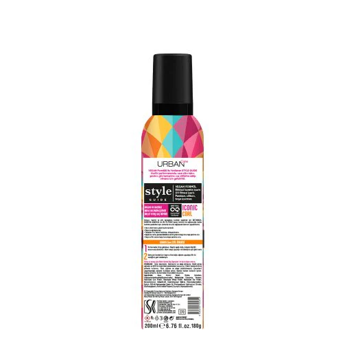 URBAN CARE Style Guide Iconic Curl Mousse Bouclante 200ml Mousse Définition Boucles Volume - Image 2