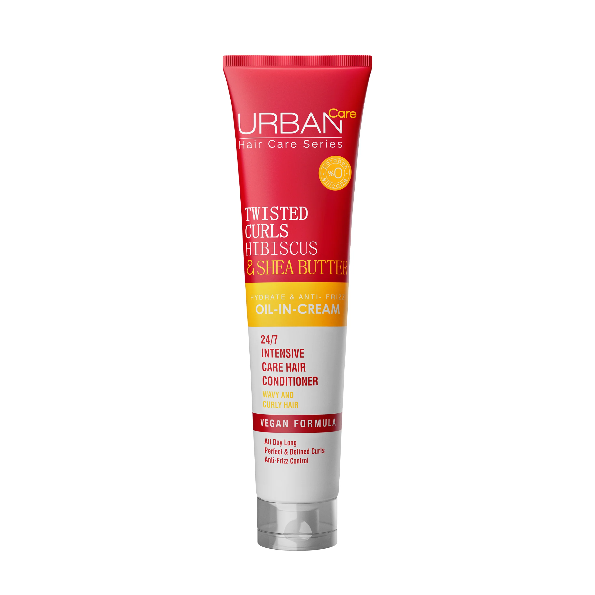 URBAN CARE Twisted Curls Hibiscus & Shea Butter Oil In Cream 175ml Crème Boucles Nutrition