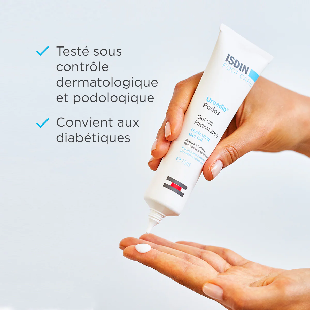 ISDIN Ureadin Crème Pieds 75ml Hydratante Peau Élastique Pénétration Rapide - Image 3