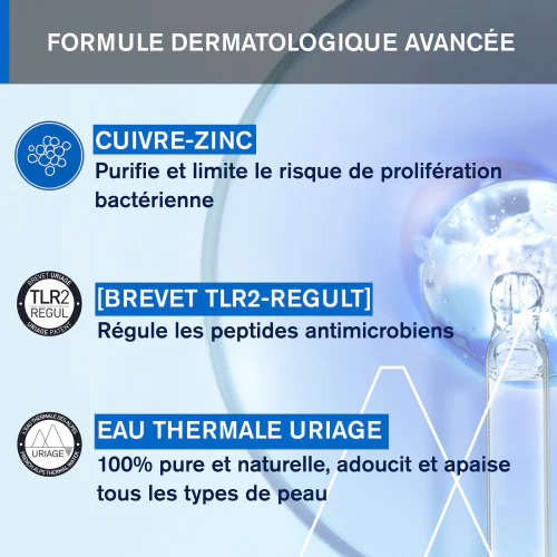URIAGE Bariéderm Cica-Gel Nettoyant 200ml Cuivre-Zinc Peaux Irritées - Image 3