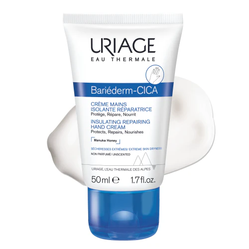 URIAGE Bariéderm Crème Mains Isolante Réparatrice 50ml Crème Barrière Mains Sèches Abîmées - Image 4