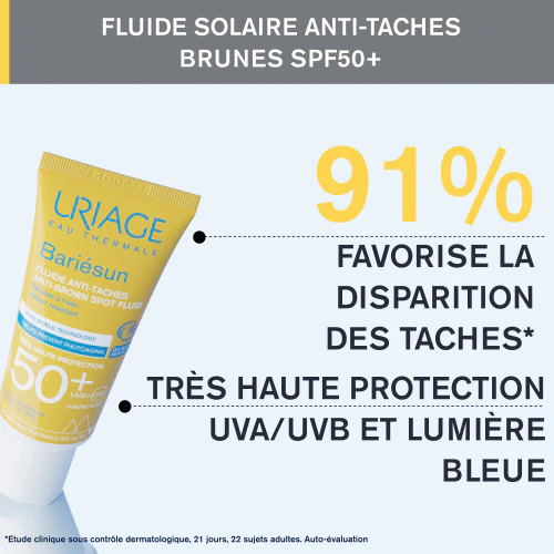 URIAGE Bariésun Fluide Anti-Taches SPF50+ 40ml Protection Solaire Très Haute Anti-Taches Pigmentation - Image 5