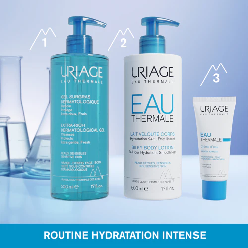 URIAGE Gel Surgras Liquide Dermatologique 500ml Gel Nettoyant Doux Sans Savon Peaux Sensibles - Image 6