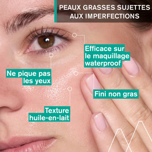 Uriage Hyséac Huile Démaquillante Purifiante 100ml - Huile Démaquillante Nettoie Libère Impuretés - Image 3