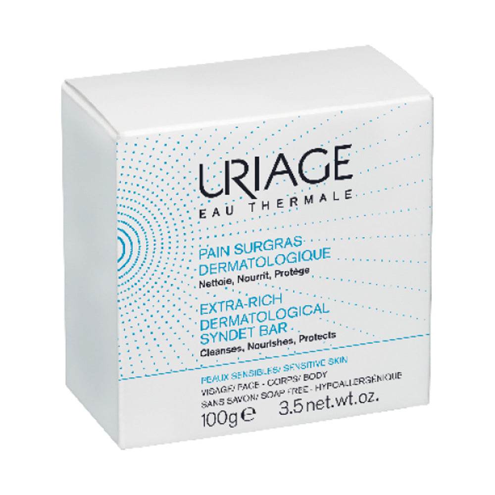 URIAGE Pain Surgras Dermatologique 100g - Soin Nettoyant Haute Tolérance Peaux Sèches Sensibles