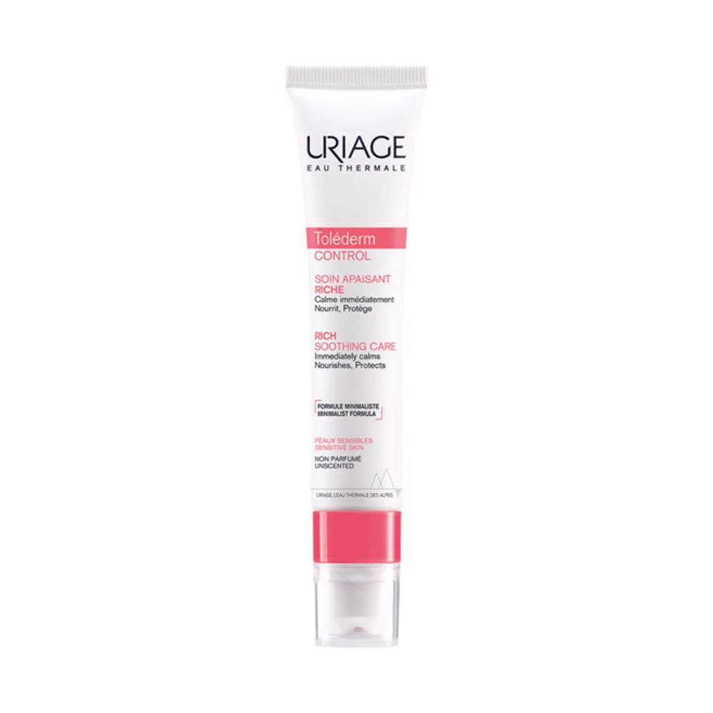 URIAGE Toléderm Control Soin Apaisant Riche 40ml - Soin Nourrissant Haute Tolérance Peaux Sensibles