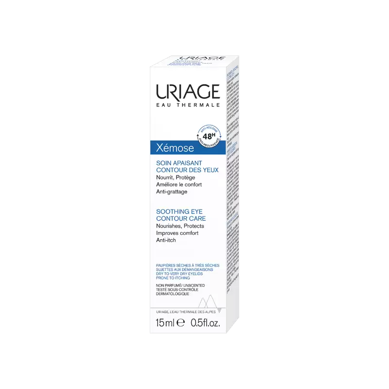 URIAGE Xémose Soin Apaisant Contour des Yeux 15ml - Soin Contour Yeux Haute Tolérance Peaux Très Sèches - Image 3