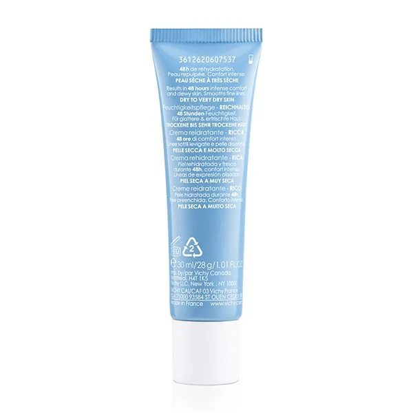 VICHY Aqualia Thermal Crème Réhydratante Riche Hydratation Intense 30ml - Image 2