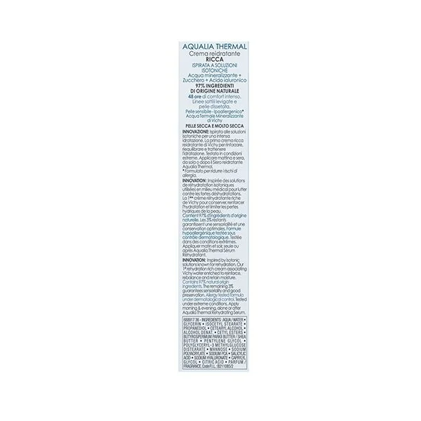 VICHY Aqualia Thermal Crème Réhydratante Riche Hydratation Intense 30ml - Image 6