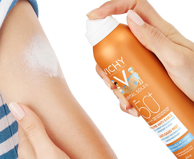 VICHY Capital Soleil Brume Anti-Sable Enfants Protection SPF50+ 200ml - Image 4