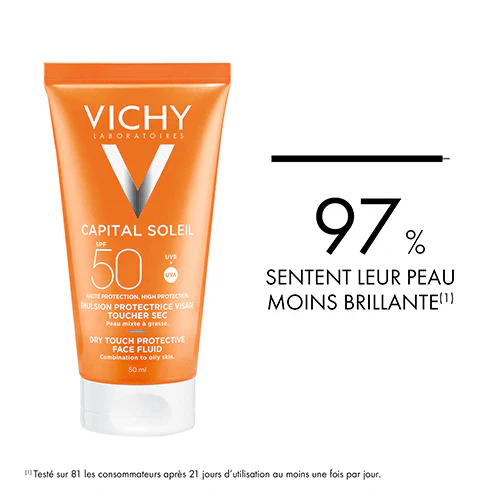 VICHY Capital Soleil Émulsion Toucher Sec SPF50+ Protection Solaire 50ml - Image 6