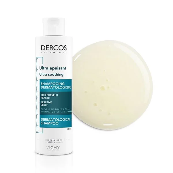 VICHY Dercos Technique Ultra Apaisant Shampooing Cheveux Normaux à Gras 200ml - Image 4
