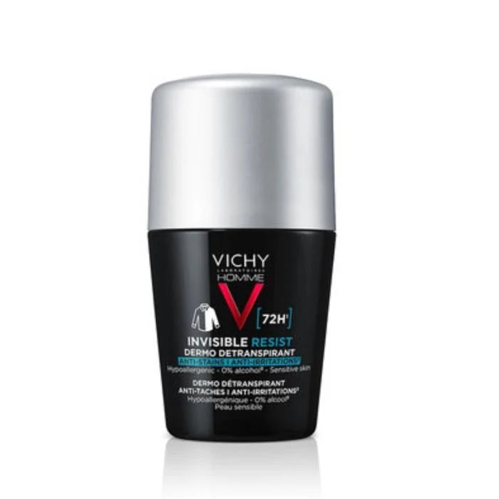 VICHY Homme Dermo-Détranspirant Invisible Protect 72H Protection Maximale 50ml
