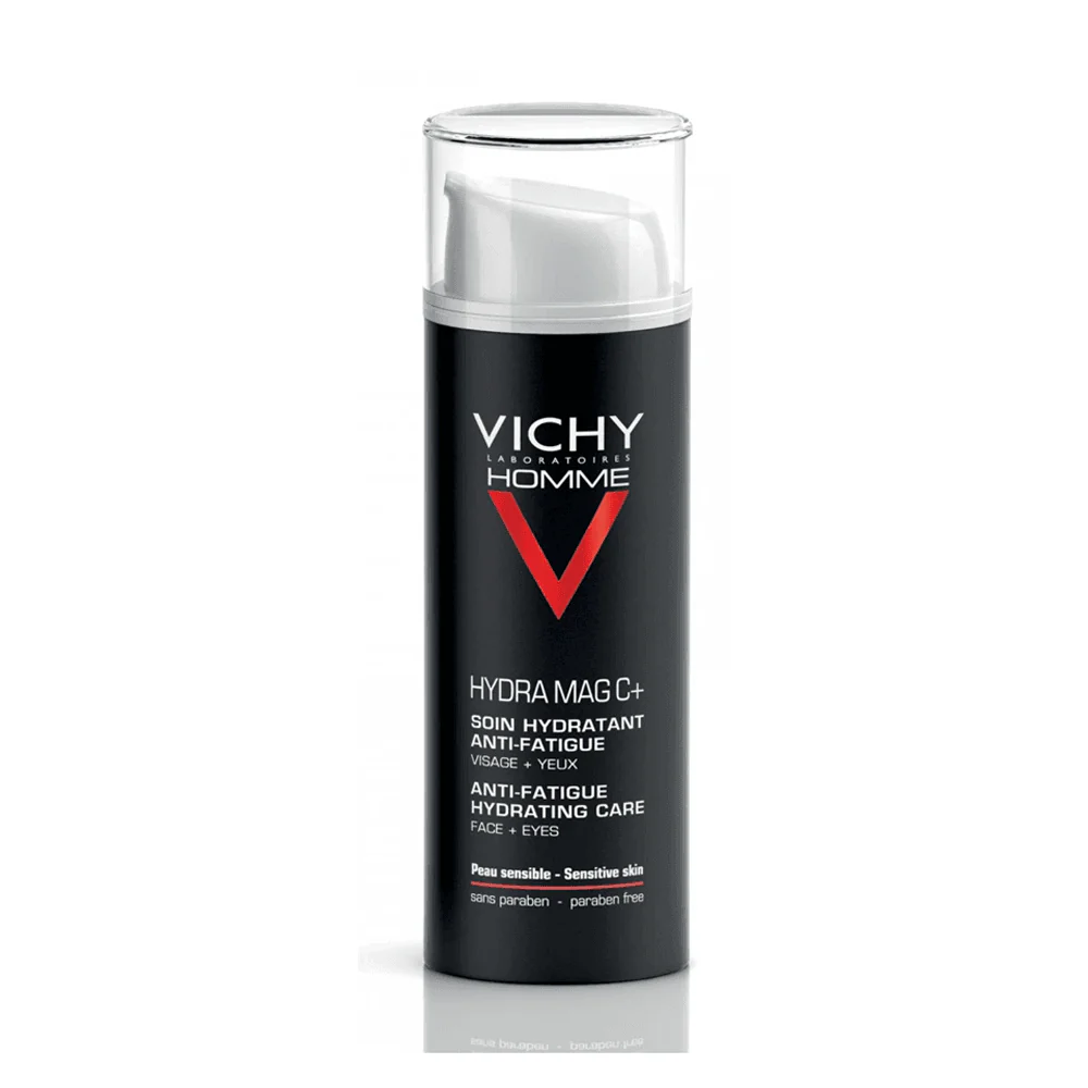VICHY Homme Hydra Mag C+ Soin Hydratant Anti-Fatigue Visage Yeux 50ml