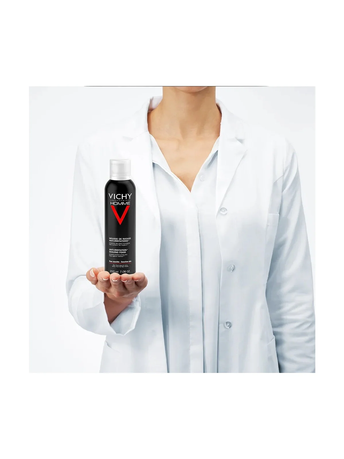 VICHY Homme Mousse À Raser Anti-Irritations Peaux Sensibles 200ml - Image 3