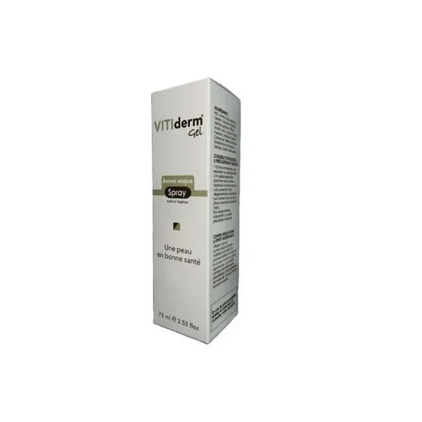 VITIDERM Spray 75ml Soin Vitiligo Repigmentation Taches Blanches Protection Hydratation Peaux Dépigmentées