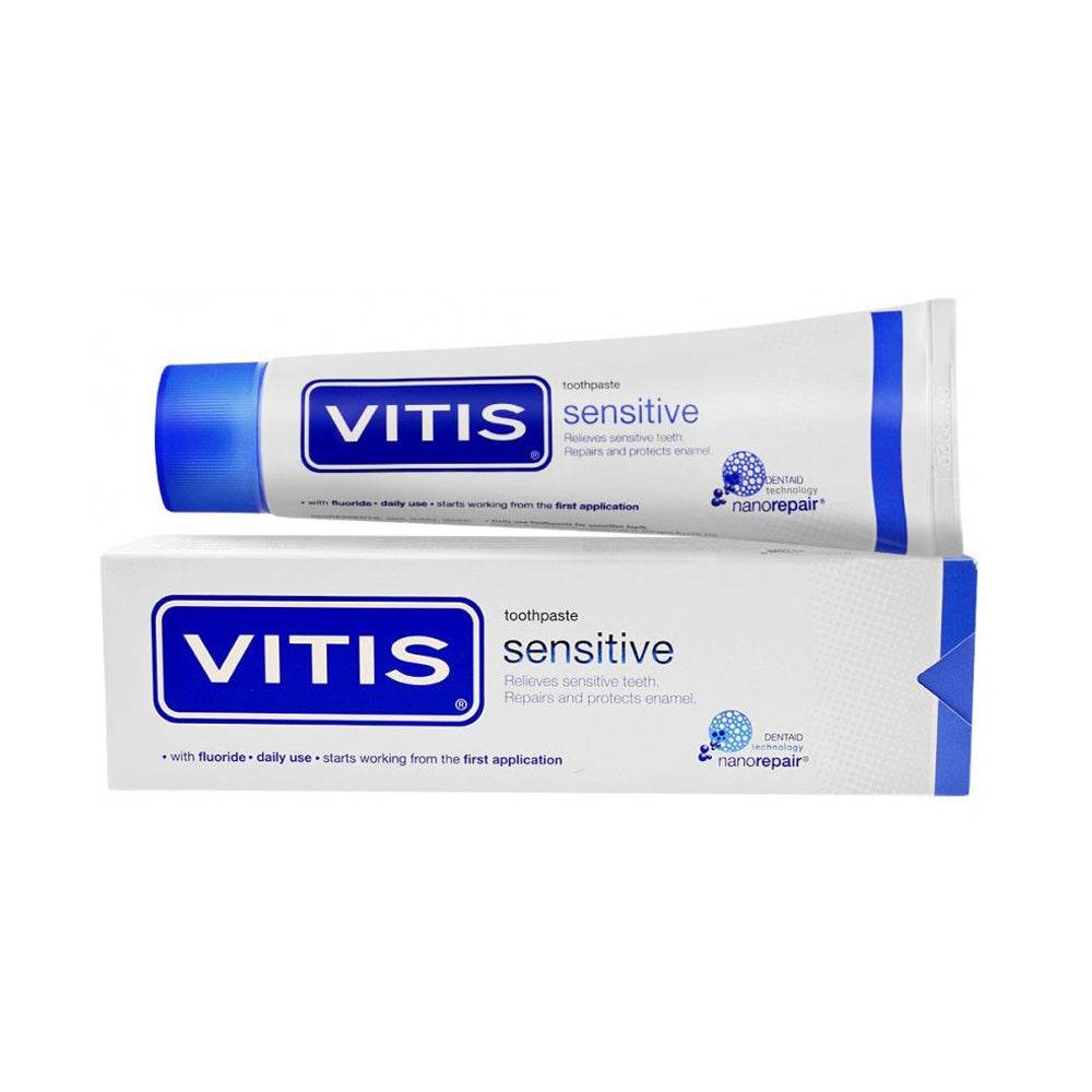 VITIS Dentifrice Sensitive 100ml Dents Sensibles Soulagement Rapide Protection Longue Durée
