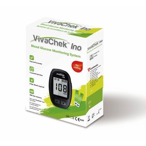 VIVACHEK INO Appareil Glycémie Lecteur Glycémique Diabète Contrôle Taux Sucre