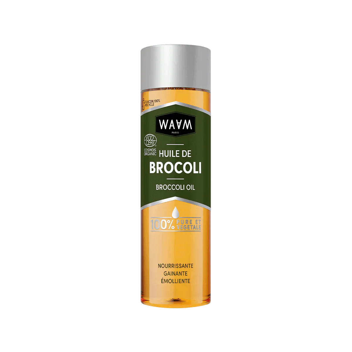 WAAM Huile de Brocoli Certifiée BIO 75ml Huile Végétale Pure Brillance Cheveux Soyeux Protection Naturelle Lissage