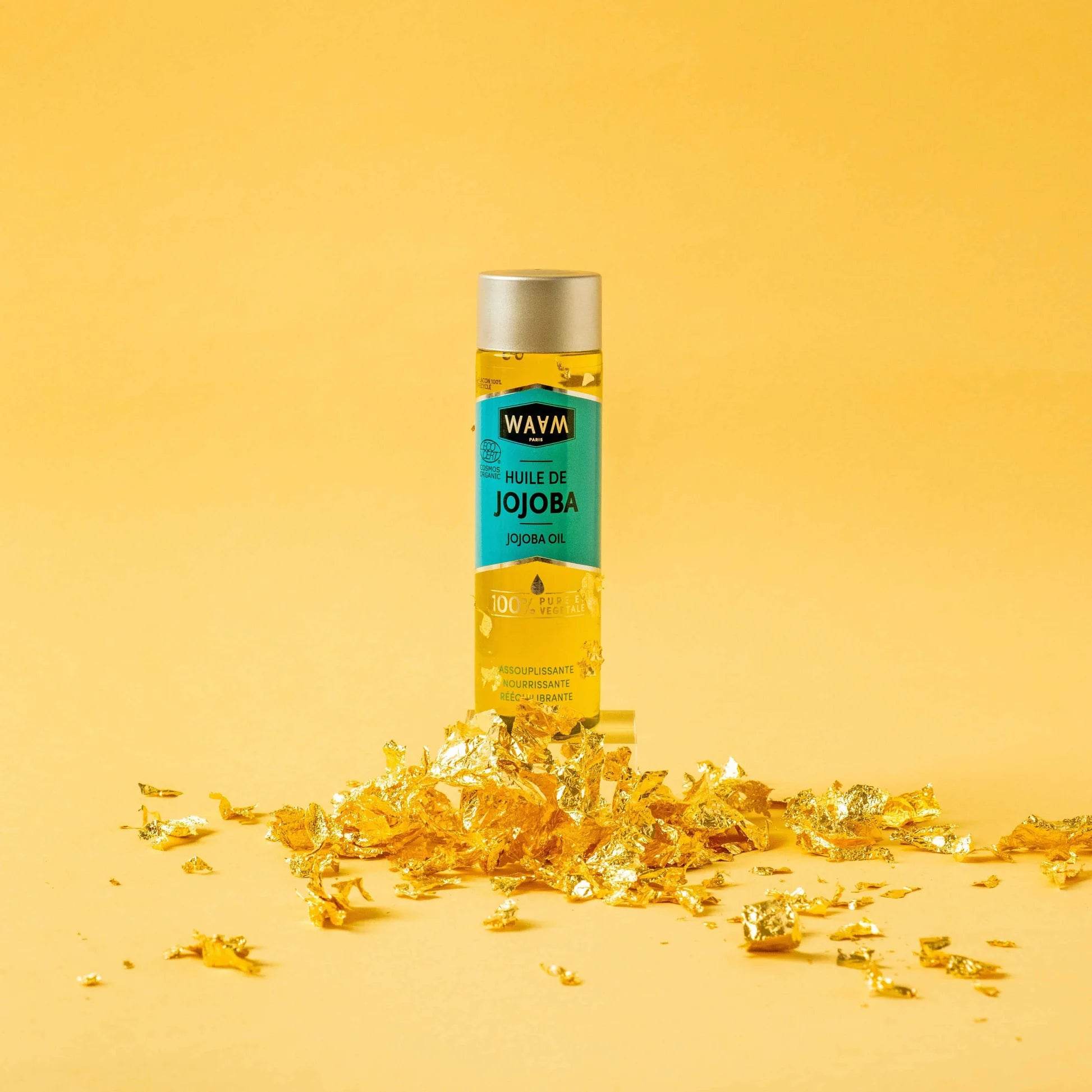 WAAM Huile de Jojoba 75 ml Huile Végétale Pure Soin Visage Corps Cheveux Équilibrante Régulatrice Naturelle - Image 2