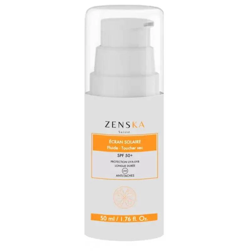 ZENSKA ÉCRAN SOLAIRE FLUIDE TOUCHER SEC SPF50+ 50ML