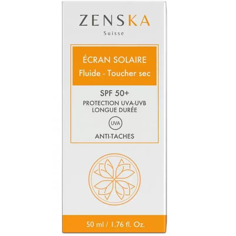 ZENSKA ÉCRAN SOLAIRE FLUIDE TOUCHER SEC SPF50+ 50ML - Image 2